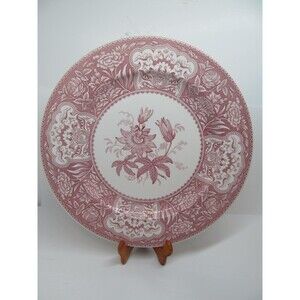 Spode Archive Collection Georgian Series Pink "Floral" 12 1/2" Charger Plate EC